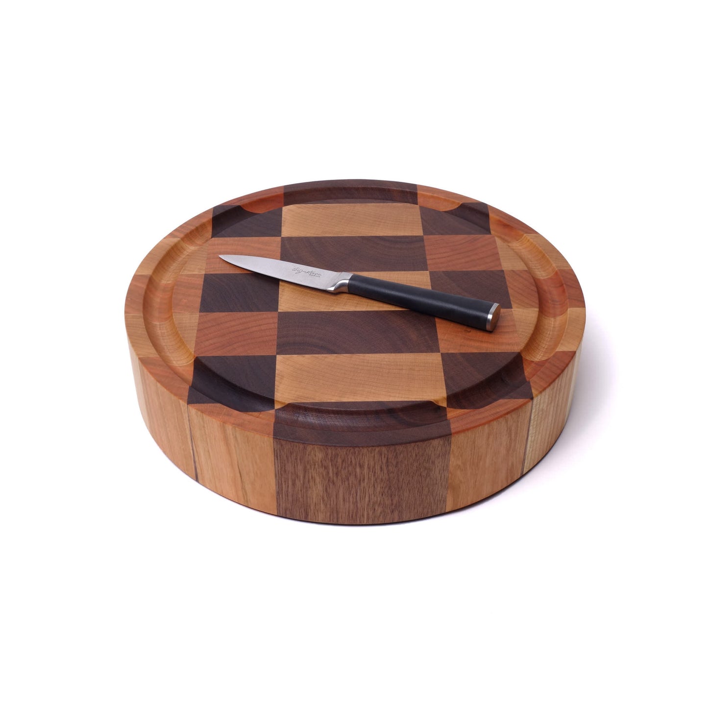 Zenworks Coy End Grain Round Cutting Board