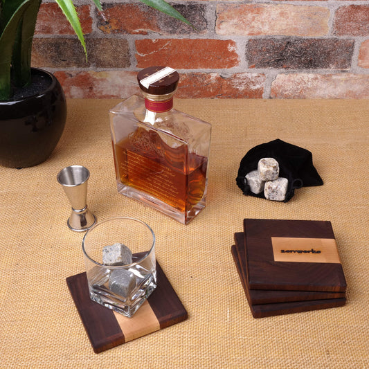 Zenworks Walnut and Maple End Grain Coasters