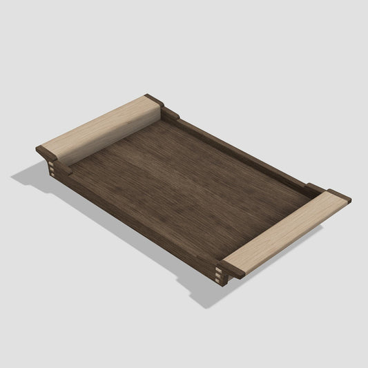 Zenworks Walnut and Maple Serving Tray