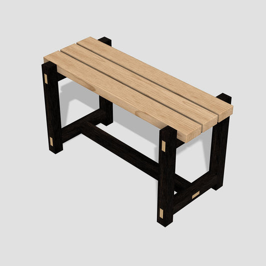 Zenworks Dark Base Maple Top Sitting Bench